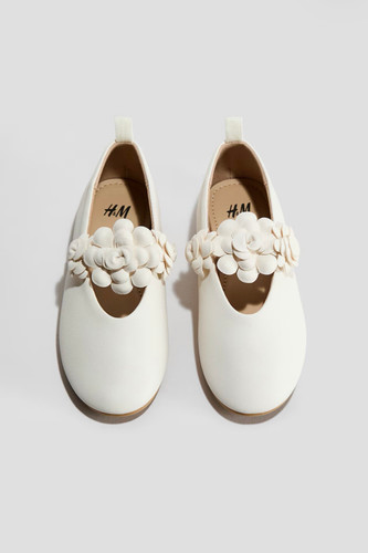 بالت سفید گلدار h&m